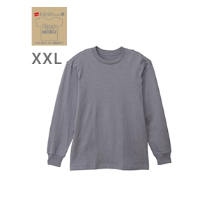 �傫���T�C�Y Hanes T-SHIRTS MOKU �N���[�l�b�N�����O�X���[�uT�V���c