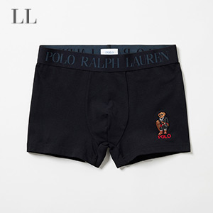新品　ポロラルフローレン ホース・ベア刺繍ボクサーパンツ5枚セット「Mサイズ ショートボクサーブリーフ ホリデーベア刺繍 ブラック | ポロ