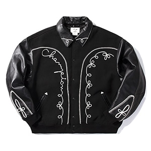 Champion × Angelo Baque スナップジャケット ブラック | チャンピオン 