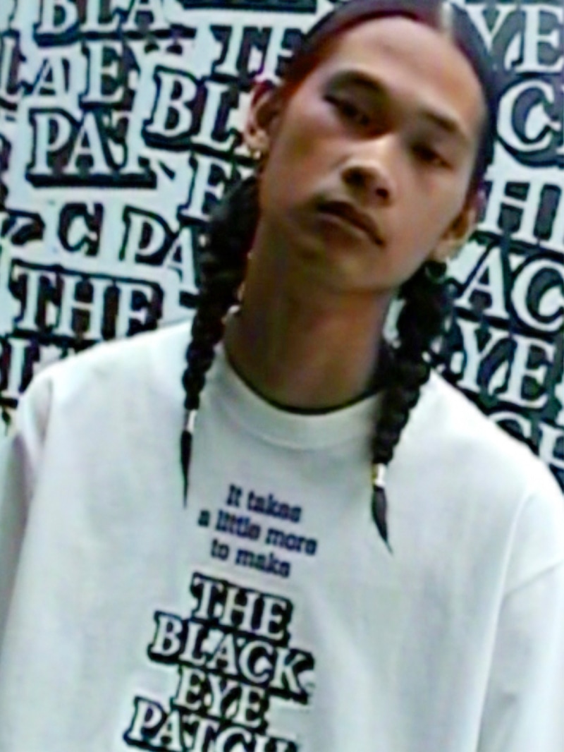 The Black Eye Patch Champion WHITE s/s Tシャツ/カットソー(半袖/袖なし) トップス メンズ 【売れ筋】