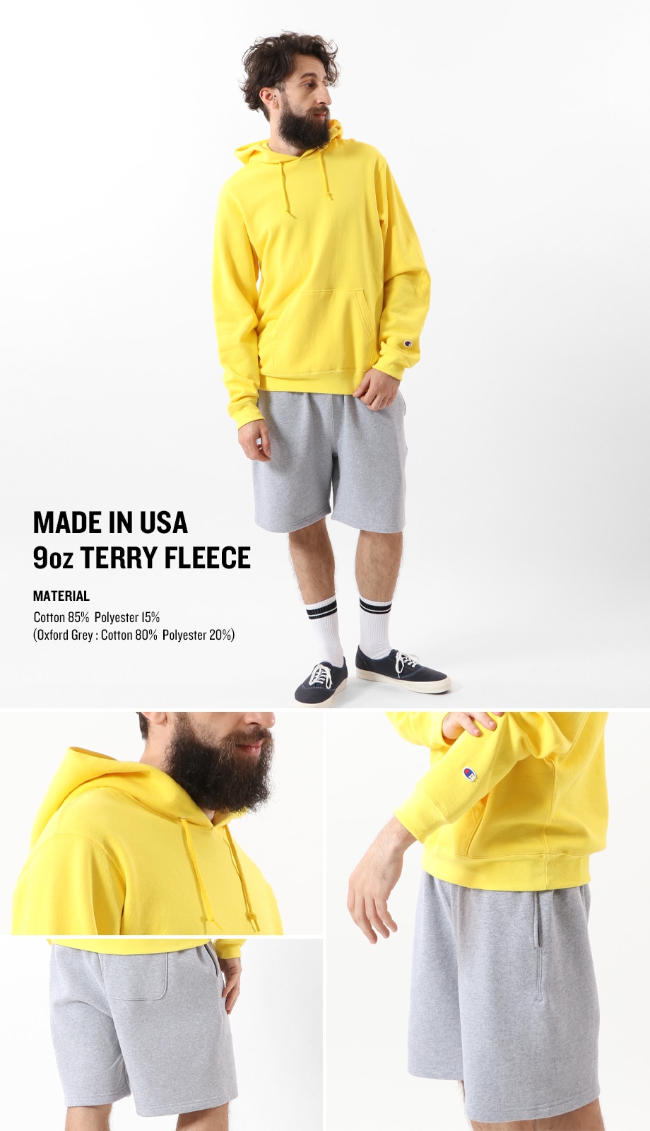 Made In Usa 9oz Terry Fleece チャンピオンの公式通販サイト